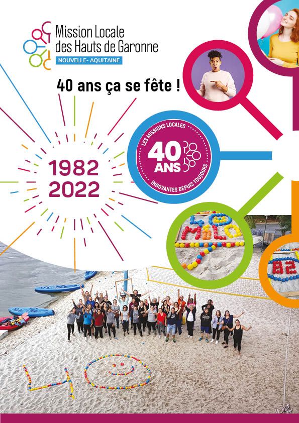 Livre des 40 ans de la mission locale des Hauts de Garonne