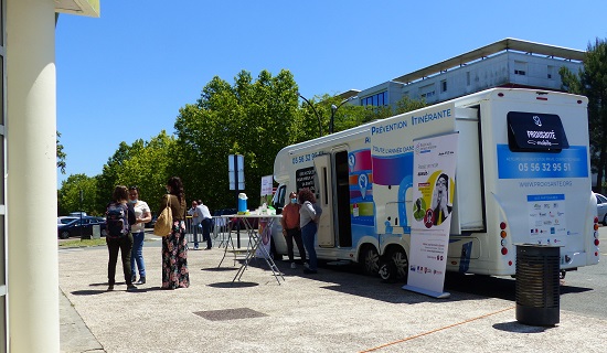 Le bus de la Mission Locale à La Marègue !